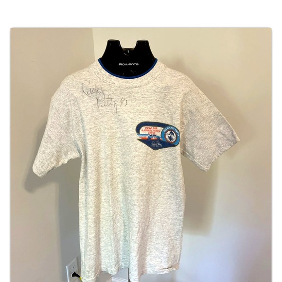 Vintage T-shirt 1992 Fan Appreciation Tour Richard Petty #43 NASCAR (AUTOGRAPHED - Picture 1 of 6